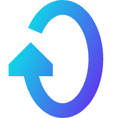 Triangle Arrow Rotate Vertical Right 1 Icon from Sharp Gradient Set