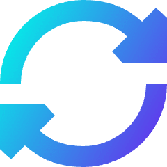 Triangle Arrow Synchronize 2 Icon from Sharp Gradient Set