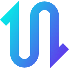 Line Arrow Curvy Up Down 2 Icon from Sharp Gradient Set