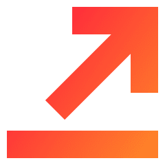 Line Line Arrow Diagonal Top Right Icon from Sharp Gradient Set