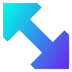 Diagonal Triangle Arrow 2 Icon from Sharp Gradient Set