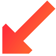 Diagonal Triangle Arrow Bottom Left Icon from Sharp Gradient Set