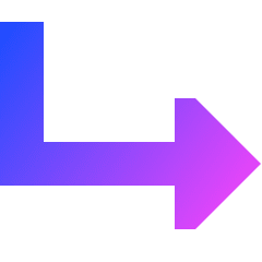 Triangle Arrow Bend Down Right Icon from Sharp Gradient Set