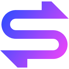 Triangle Arrow Curvy Both Direction 1 Icon from Sharp Gradient Set