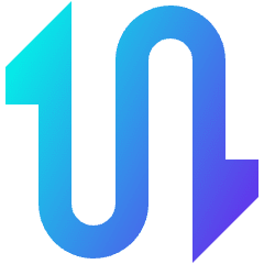 Triangle Arrow Curvy Up Down 2 Icon from Sharp Gradient Set