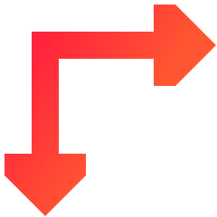 Triangle Arrow Top Left Corner Icon from Sharp Gradient Set
