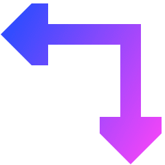 Triangle Arrow Top Right Corner Icon from Sharp Gradient Set
