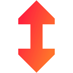Triangle Arrow Vertical Icon from Sharp Gradient Set