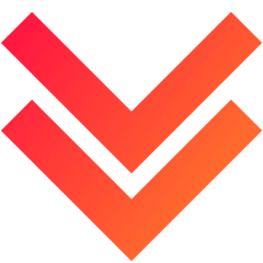 Double Tailless Line Arrow Down Icon from Sharp Gradient Set