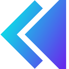 Double Tailless Triangle Arrow Left Icon from Sharp Gradient Set