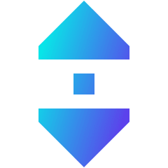 Tailless Triangle Arrow Vertical Scroll Icon from Sharp Gradient Set