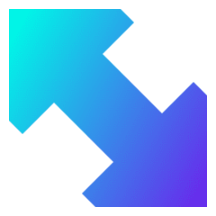 Thick Arrow Diagonal 2 Icon from Sharp Gradient Set