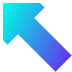Thick Arrow Diagonal Upper Left Icon from Sharp Gradient Set