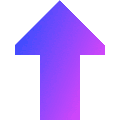 Thick Arrow Up Icon from Sharp Gradient Set