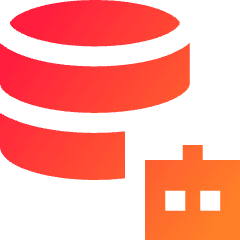 Ai Database Robot Icon from Sharp Gradient Set