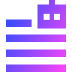 Ai Generate Text Robot Icon from Sharp Gradient Set