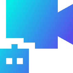 Ai Generate Video Camera Robot Icon from Sharp Gradient Set
