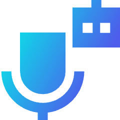 Ai Generate Voice Robot 2 Icon from Sharp Gradient Set