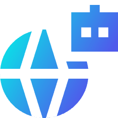 Ai Network Robot Icon from Sharp Gradient Set