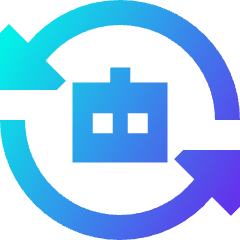 Ai Redo Robot Icon from Sharp Gradient Set