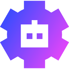 Ai Settings Robot Icon from Sharp Gradient Set