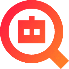 Ai Upscale Robot Icon from Sharp Gradient Set