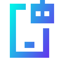 Mobile Ai Robot Icon from Sharp Gradient Set
