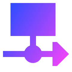 Business Progress Bar 1 Icon from Sharp Gradient Set