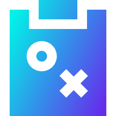 Strategy Tasks Icon from Sharp Gradient Set