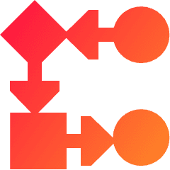 Workflow Icon from Sharp Gradient Set