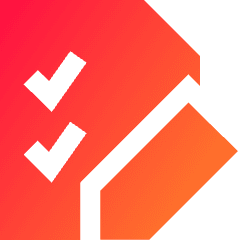 Task List Edit Icon from Sharp Gradient Set
