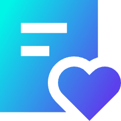 Wishlist Icon from Sharp Gradient Set