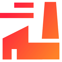 Factory Plant Icon from Sharp Gradient Set