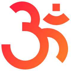 Hinduism Icon from Sharp Gradient Set