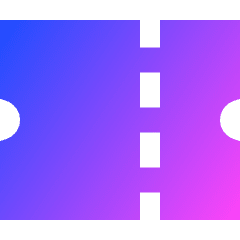 Ticket 2 Icon from Sharp Gradient Set