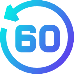 Button Go Backward 60 Icon from Sharp Gradient Set