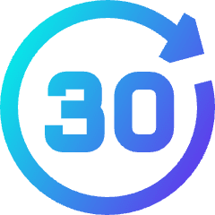 Button Go Forward 30 Icon from Sharp Gradient Set