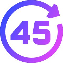 Button Go Forward 45 Icon from Sharp Gradient Set