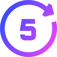 Button Go Forward 5 Icon from Sharp Gradient Set