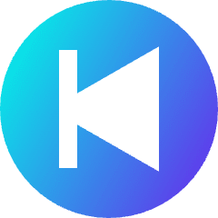 Button Previous Circle Icon from Sharp Gradient Set