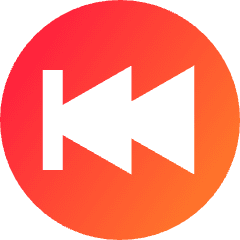 Button Rewind Circle 2 Icon from Sharp Gradient Set