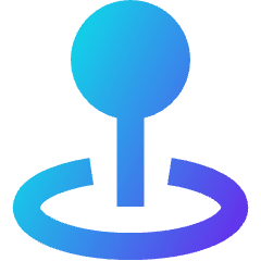 Arcade Stick Icon from Sharp Gradient Set