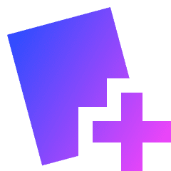 Card Add Icon from Sharp Gradient Set