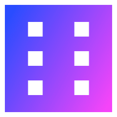 Dice 6 Icon from Sharp Gradient Set