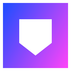 Dice Shield Icon from Sharp Gradient Set