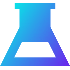 Flask Half Icon from Sharp Gradient Set