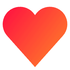 Hearts Symbol Icon from Sharp Gradient Set