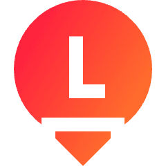 Left Controller Down Icon from Sharp Gradient Set