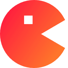 Pacman Icon from Sharp Gradient Set