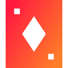Card Game Diamond Icon from Sharp Gradient Set